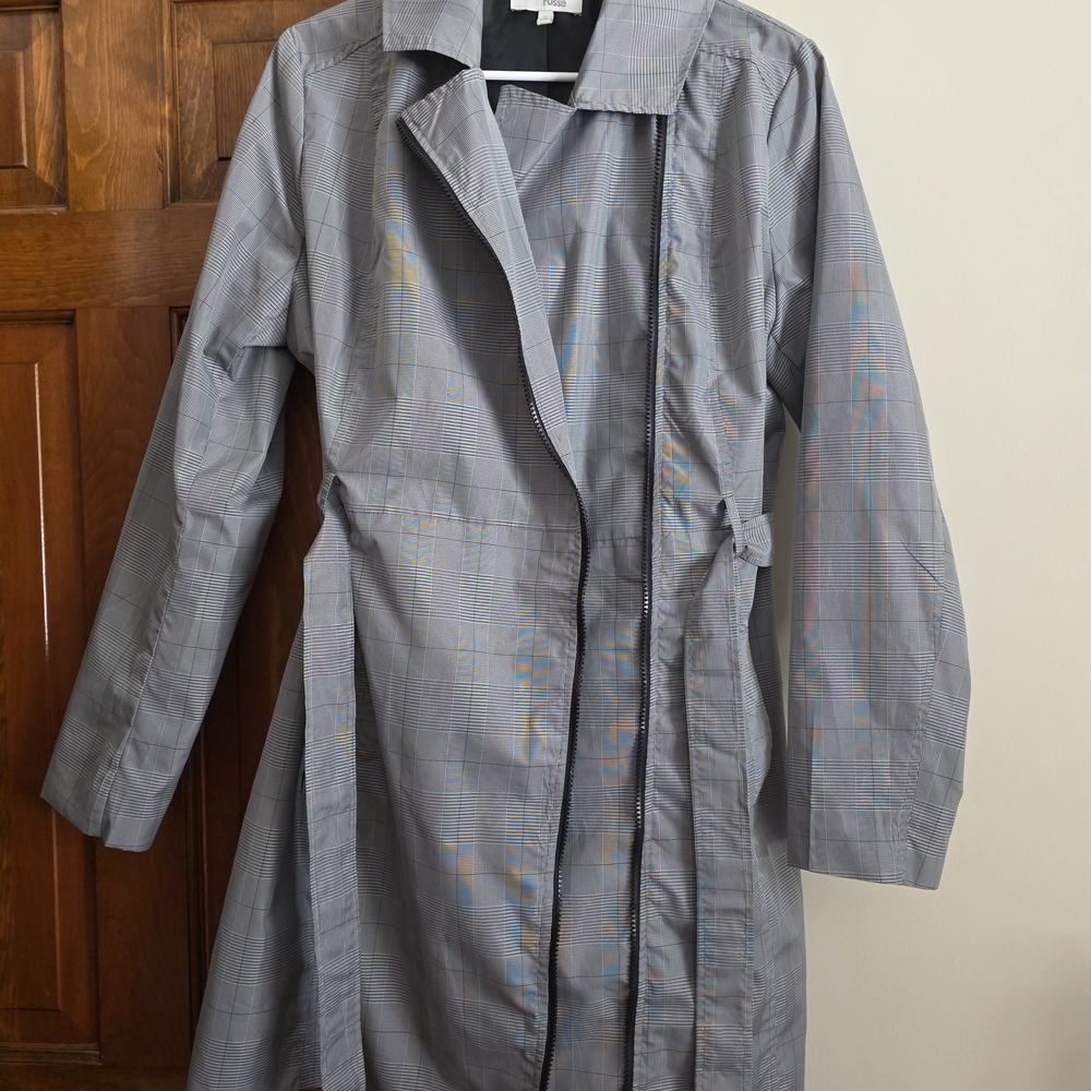 Charlotte Russe Light Gray Trench Coat